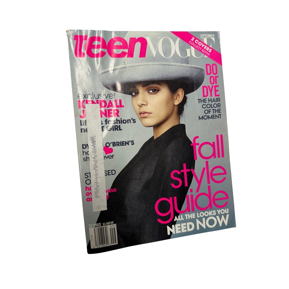 Teen Vogue September 2014 Kendall Jenner Fall Style Guide Magazine Collectible
